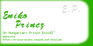 eniko princz business card